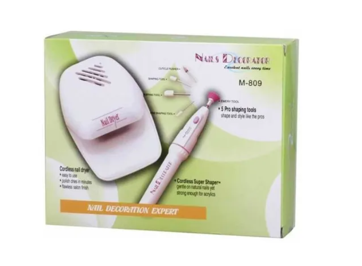 Set Uñas Manicure Moldeador Inalámbrico Y Maquina De Secado-1