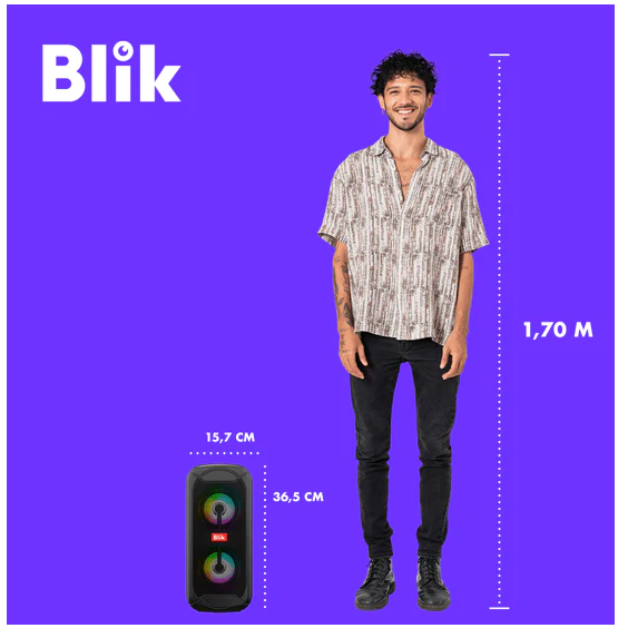 Parlante Blik Upsound2 Con Micrófono Y Función Karaoke-2