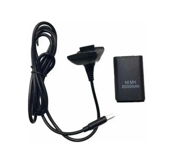 Kit De Carga Y Juega Control Xbox 360 Batería 8000mah-2
