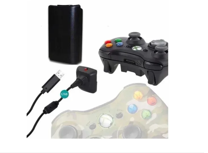Kit De Carga Y Juega Control Xbox 360 Batería 8000mah-3