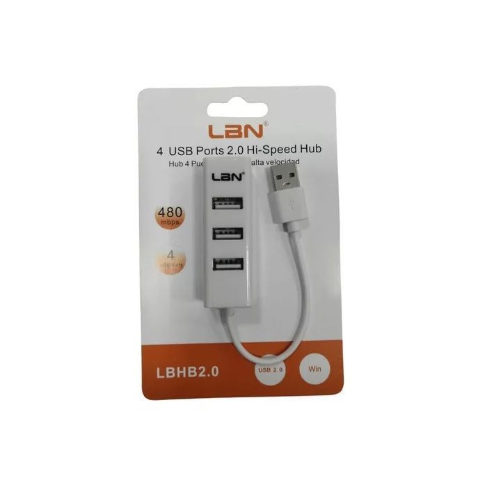 Hub Multiplicador de Puertos USB LBN 2.0 Modelo LBHB2.0 4 Puertos-1