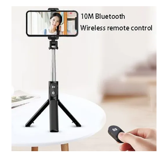 Palo Para Selfie Con Bluetooth Telescópico Trípode Portátil-2