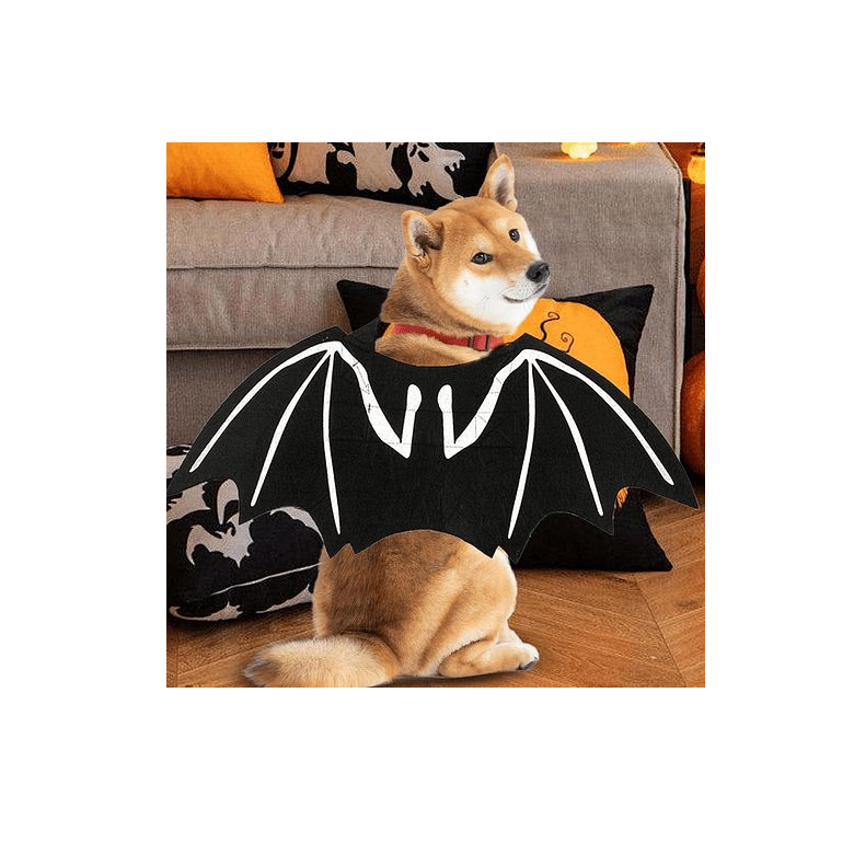 Disfraz De Murciélago Halloween Para Mascotas-0