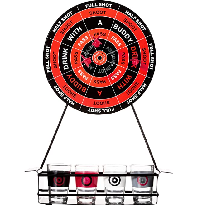Juego De Tiro De Dardos Magnéticos Con 4 Vasos De Shot-1
