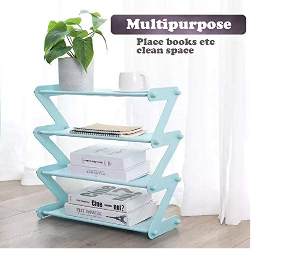 Zapatero Estante Organizador De Zapatos De 4 Niveles Celeste-2