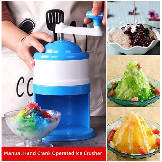 Trituradora De Hielo Manual De Manivela Maquina De Granizado-7
