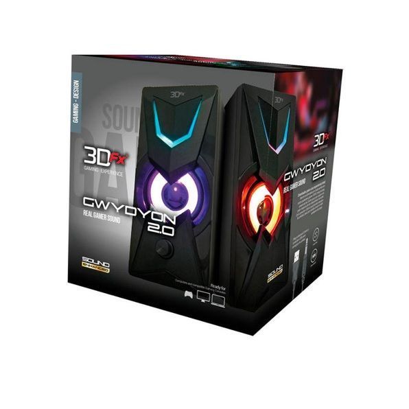Parlante Gamer para PC Gwydyon 2.0 3DFX-0
