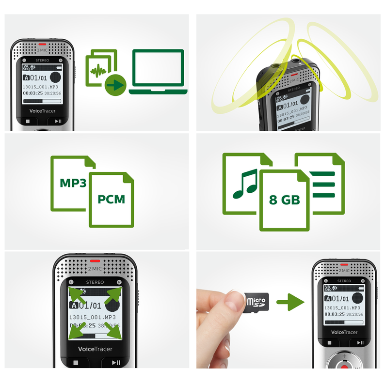 Grabadora De Voz PHILIPS DVT2050 Memoria Interna De 8 GB-2