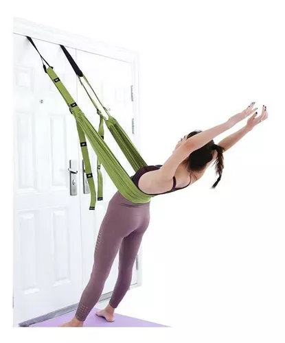 Hamaca Aérea De Yoga Columpio Ajustable Estiramiento Elástico Entrenamiento-1