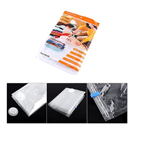 Pack 5 Bolsas De Almacenamiento Al Vacío Para Ahorro De Espacio 60x80-1