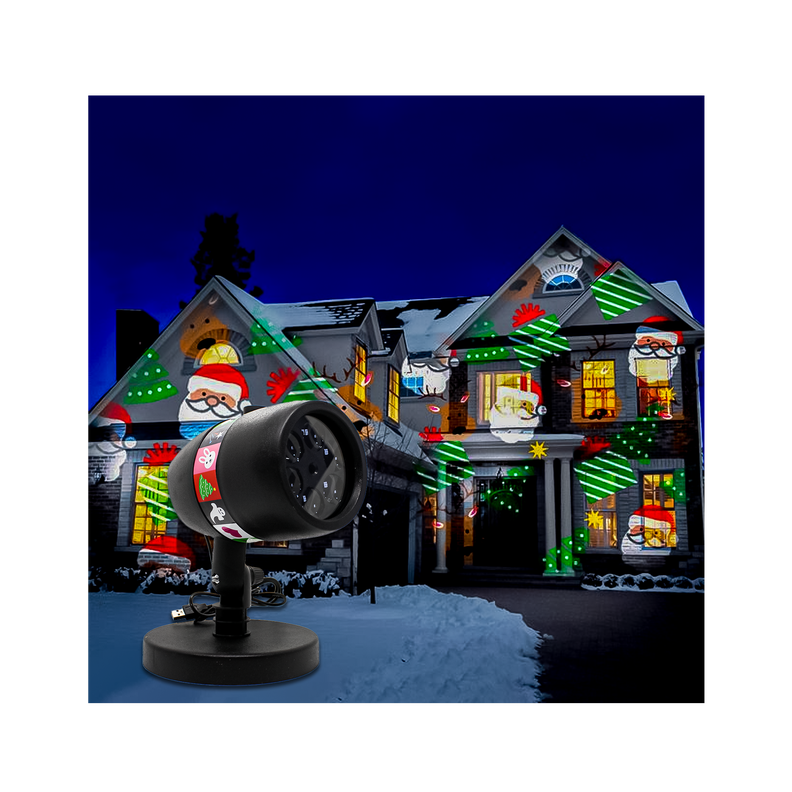 Proyector De Luces Para Navidad Pascuas Fiestas Patrias-7