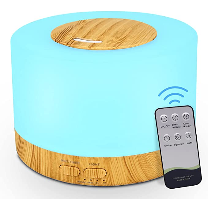 Humidificador Con Luces Led De Colores Vaporizador Con Control Remoto-3