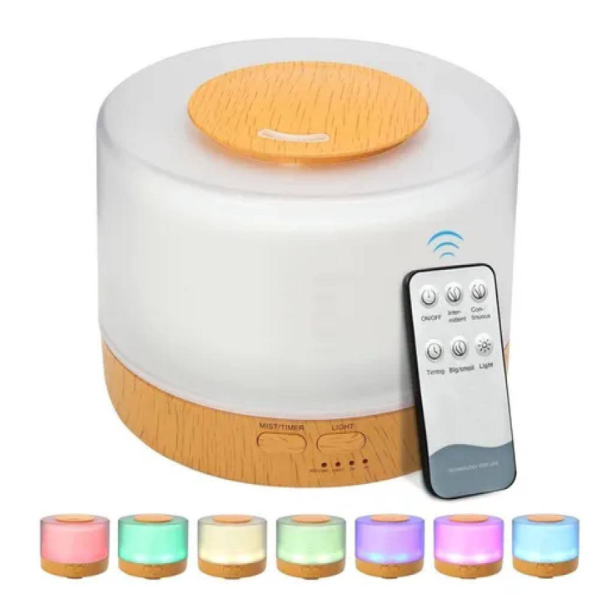 Humidificador Con Luces Led De Colores Vaporizador Con Control Remoto-1