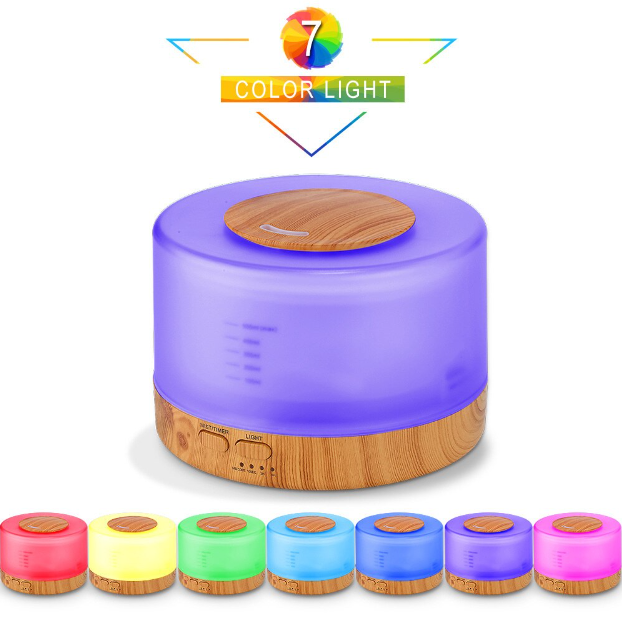 Humidificador Con Luces Led De Colores Vaporizador Con Control Remoto-5