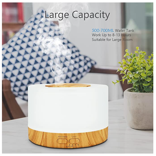 Humidificador Con Luces Led De Colores Vaporizador Con Control Remoto-6
