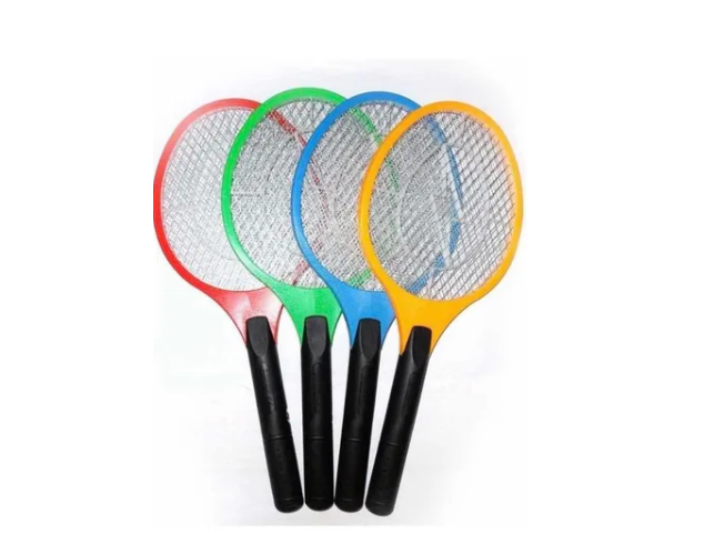Raqueta Eléctrica Mata Moscas, Mosquitos E Insectos Hogar-3