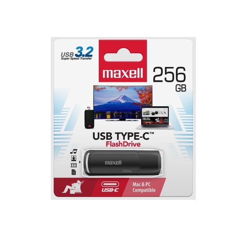 Pendrive Maxell USB 3.2 Tipo C 256gb-0