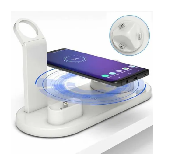 Base Soporte De Carga Multifunción Teléfono Reloj Audífonos-6