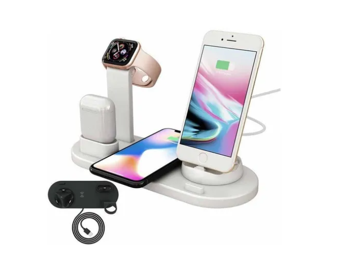 Base Soporte De Carga Multifunción Teléfono Reloj Audífonos-0