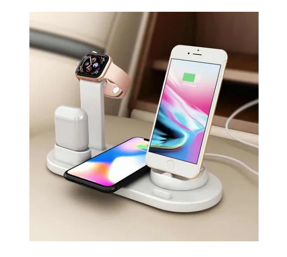 Base Soporte De Carga Multifunción Teléfono Reloj Audífonos-7