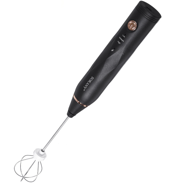 Mini Batidor Revolvedor Eléctrico De Leche Café Huevos Recargable-0