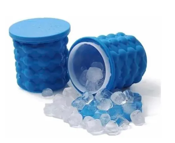 Hielera Cubeta Cubetera Con Tapa De Silicona Hielo Fácil-3