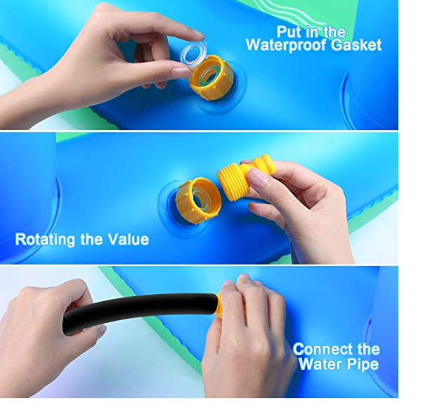 Piscina Inflable Para Niños 3 en 1 Con Delfines Que Salpican Agua-2
