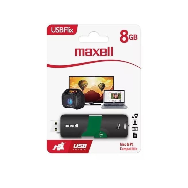 Pendrive USB Maxell Flix 8GB -0