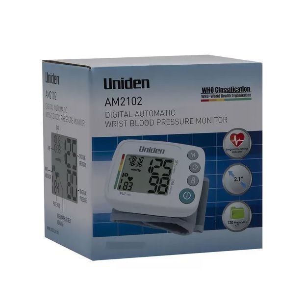 Medidor Toma Presión En La Muñeca Uniden AM2102-0