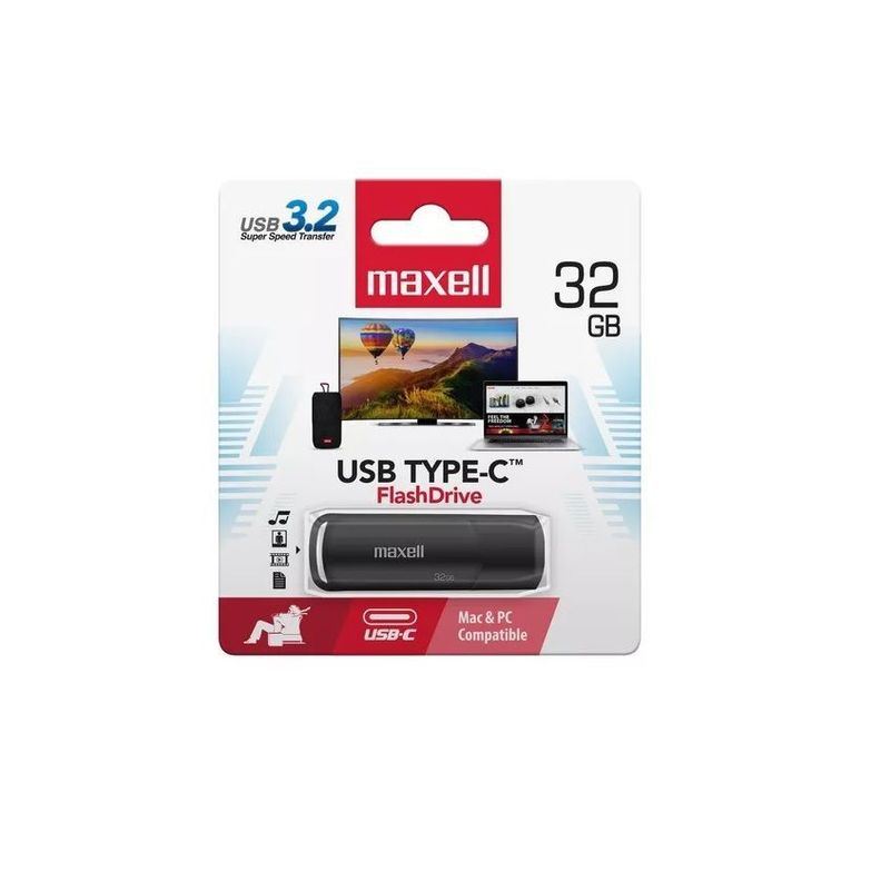 Pendrive Maxell Usb 3.2 Tipo C 32Gb-0