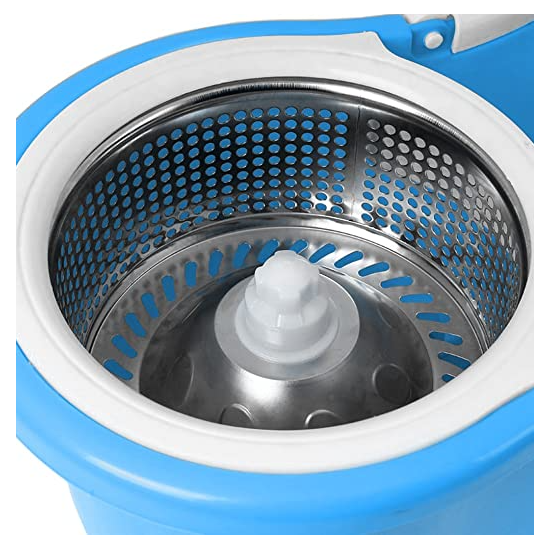 Mopa Trapeador Giratoria 360º Para Pisos Con Canasto-6