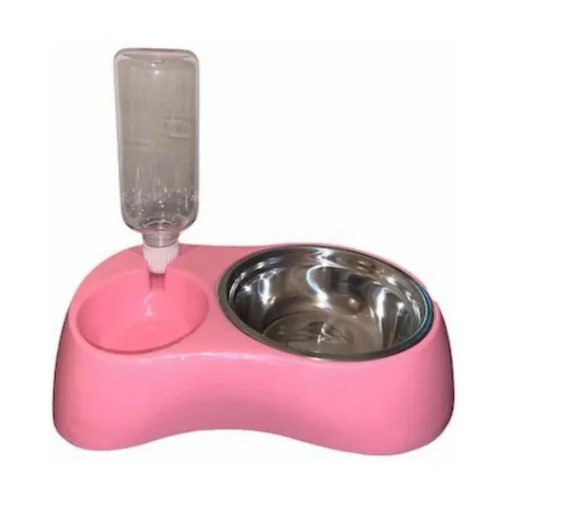 Dispensador De Comida Y Agua Para Mascotas Fácil Instalación-1