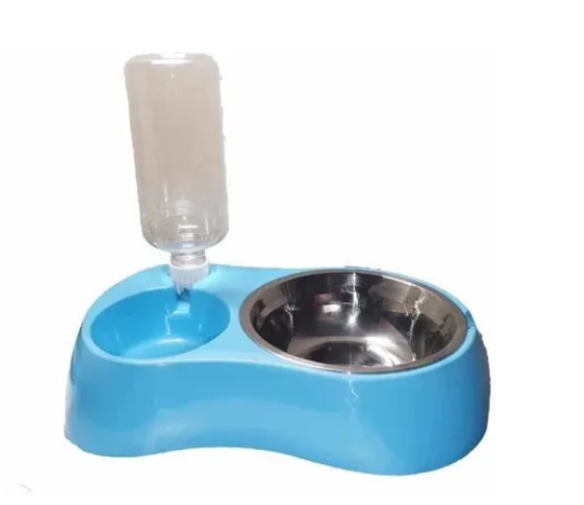 Dispensador De Comida Y Agua Para Mascotas Fácil Instalación-0