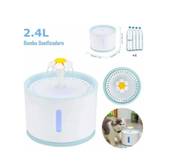 Fuente De Agua Bebedero Para Mascotas Dispensadora De Agua-3