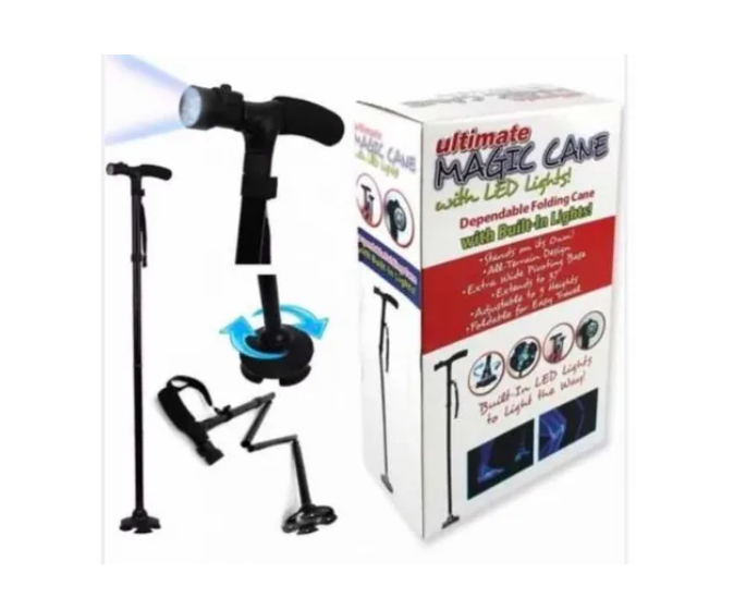 Bastón Mágico Ortopédico Con Luz Led Plegable-6