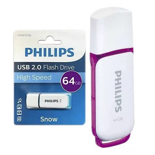 Pendrive USB 2.0 Philips 64gb Snow-1