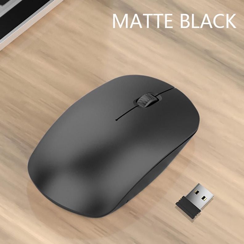 Mouse Ratón Inalámbrico Recargable Bluetooth Dual 24G Negro-2