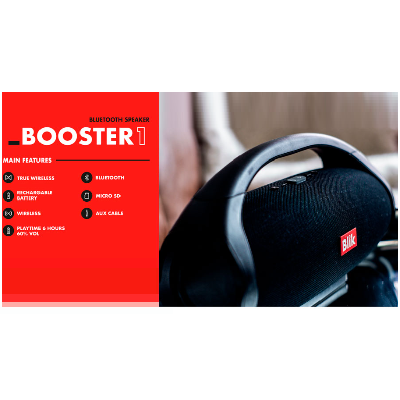 Parlante Mini Booster 1 Bluetooth Blik-2