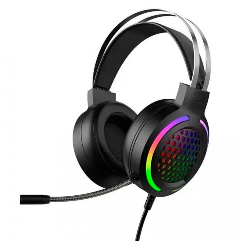 Audífonos Gamer Para Pc Con Luces RGB Con Conector A Xbox Ps4-0
