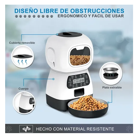 Robot Dispensador De Alimentos Automático Para Mascotas-3