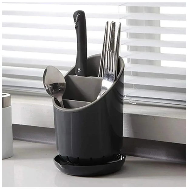 Organizador De Cubiertos De Cocina Contenedor De Utensilios Escurridor-7