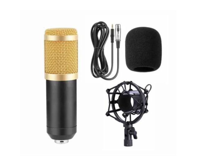 Set Micrófono Condensador Micrófono + Soporte + Antipop-1