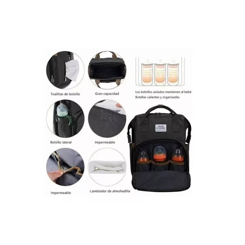 Bolso mochila cuna mudador maternal-2