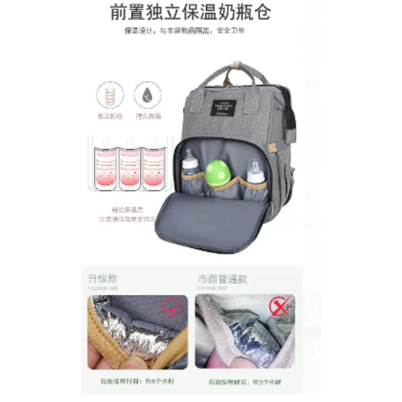 Bolso mochila cuna mudador maternal-3