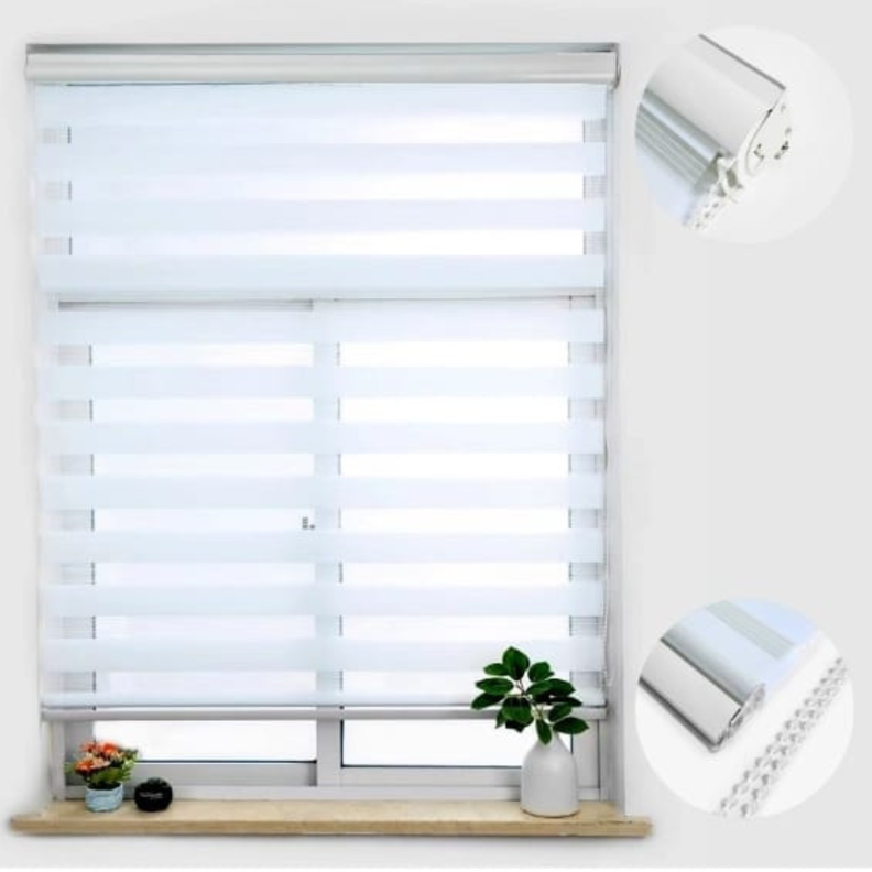 Cortina roller duo 120x240  Blanca-1
