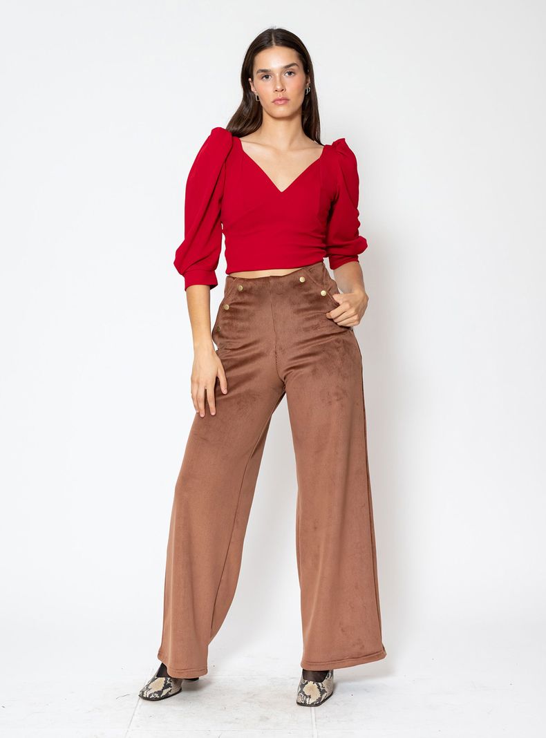 Polera Margaret Rojo Natalia Seguel-1