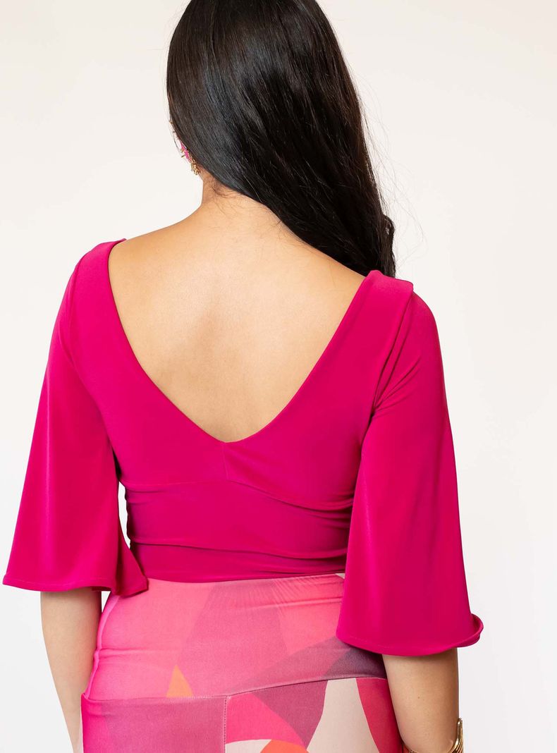 Crop Top Magdalena Fucsia Natalia Seguel-1
