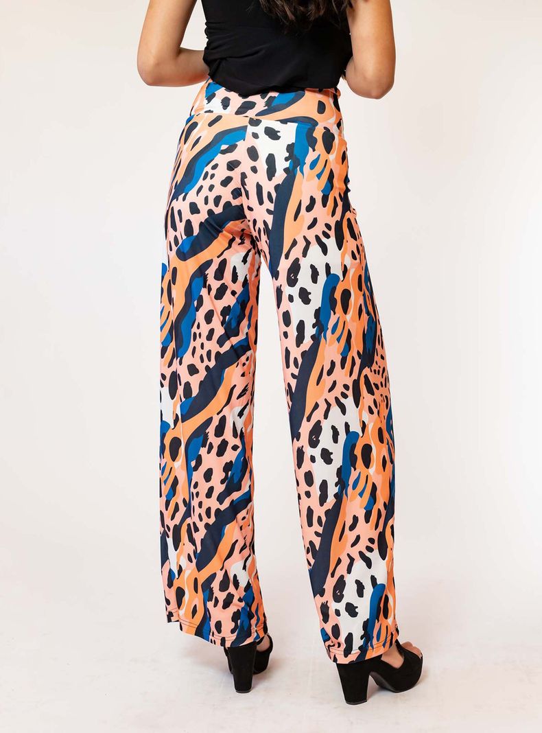 Palazzo Animal Print Colores Natalia Seguel-4