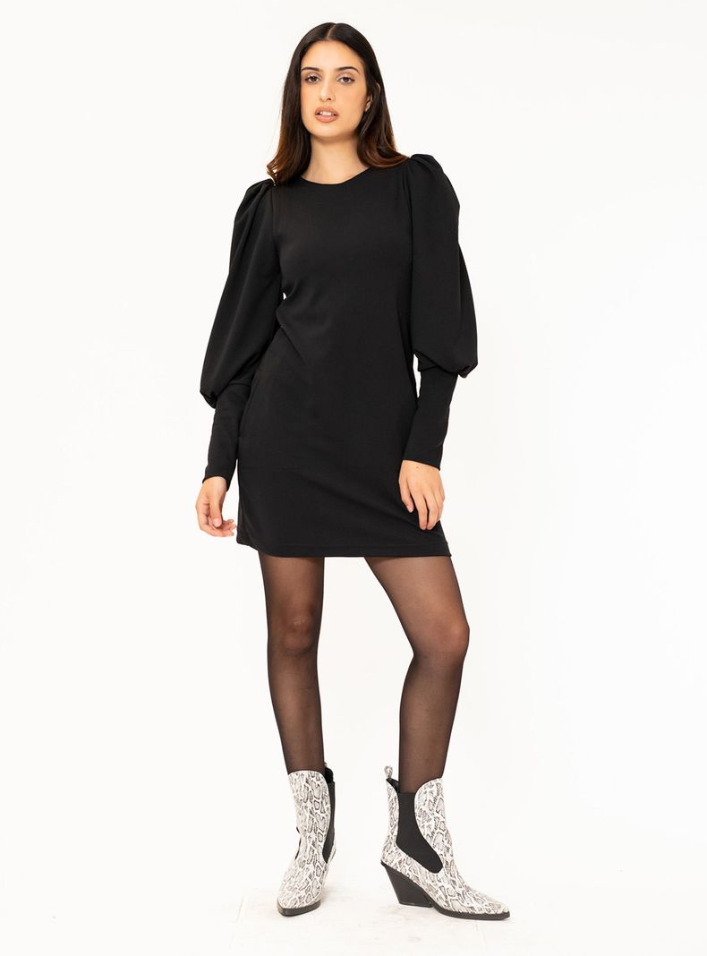 Vestido Abril Negro Natalia Seguel-1