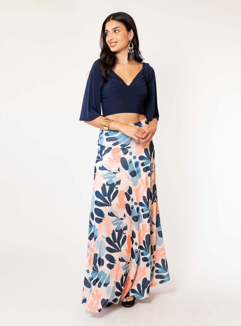 Crop Top Magdalena Azul Francia Natalia Seguel-2